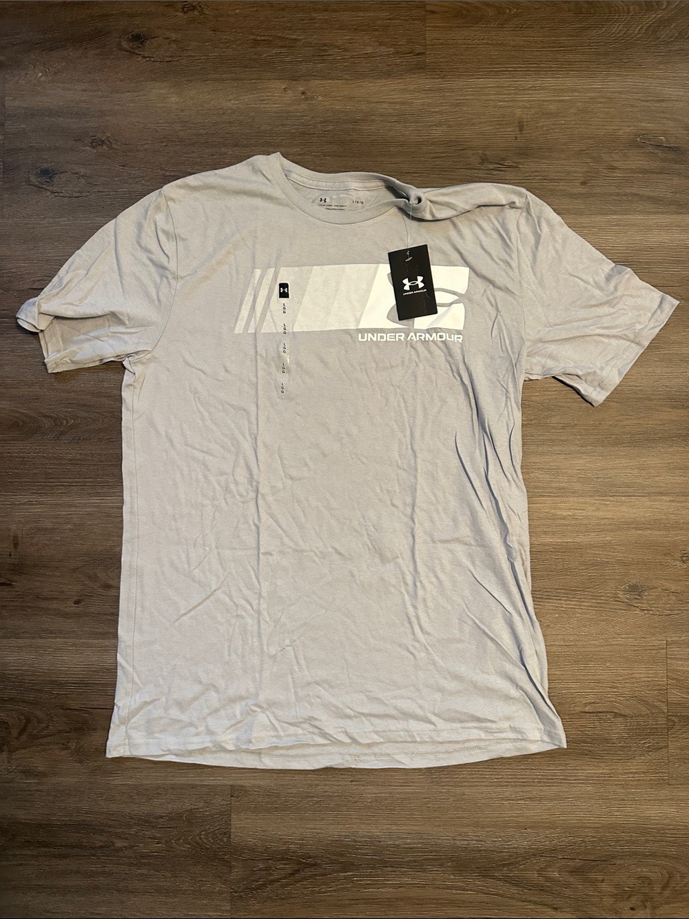 Under Armour Men’s Light Gray Short Sleeve Tee Large